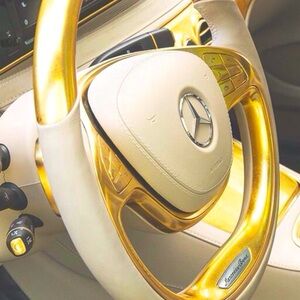 Mercedes-Benz Luxury 24K Gold Foil Poker Playing Cards Waterproof